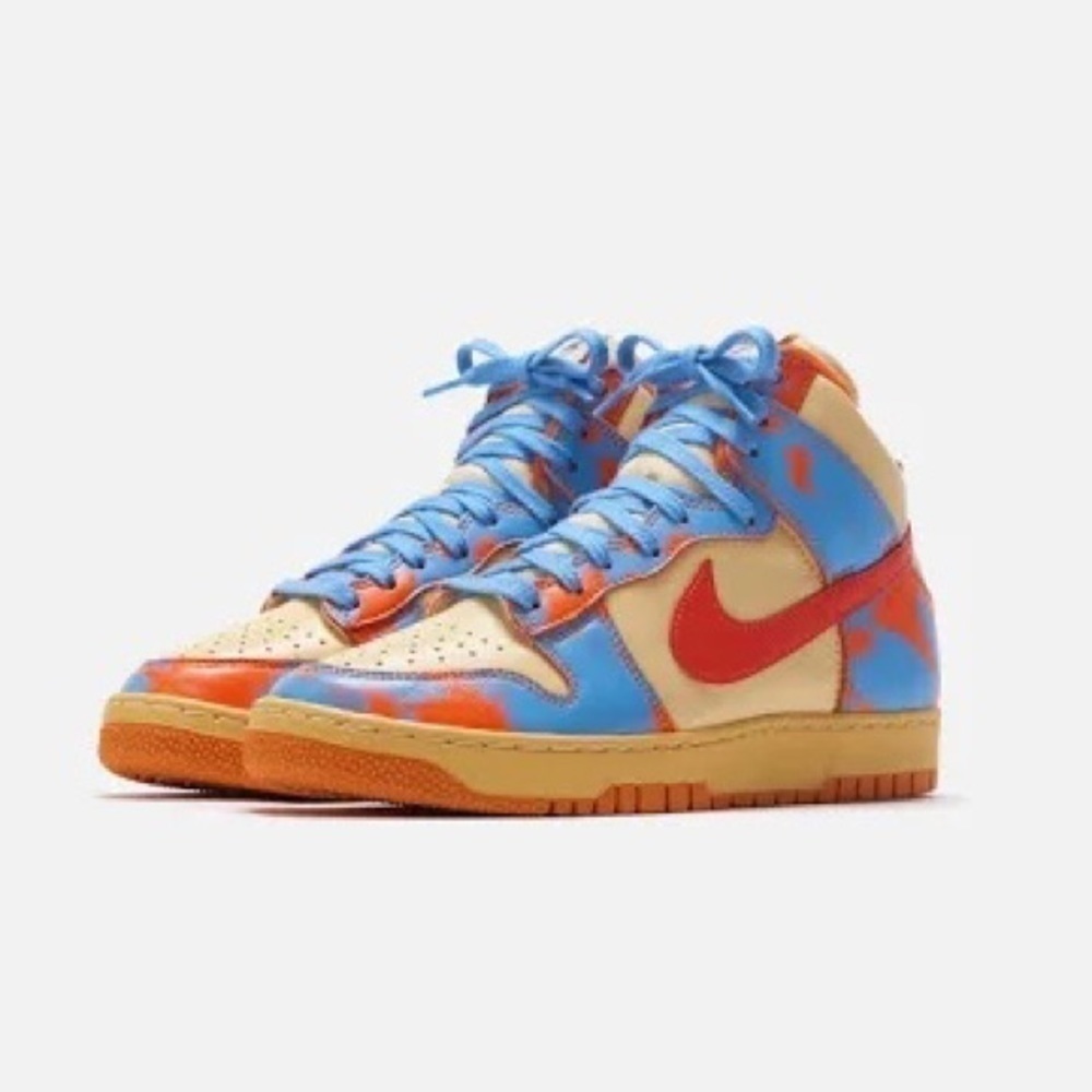 Nike men's dunk high 1985 orange acid wash